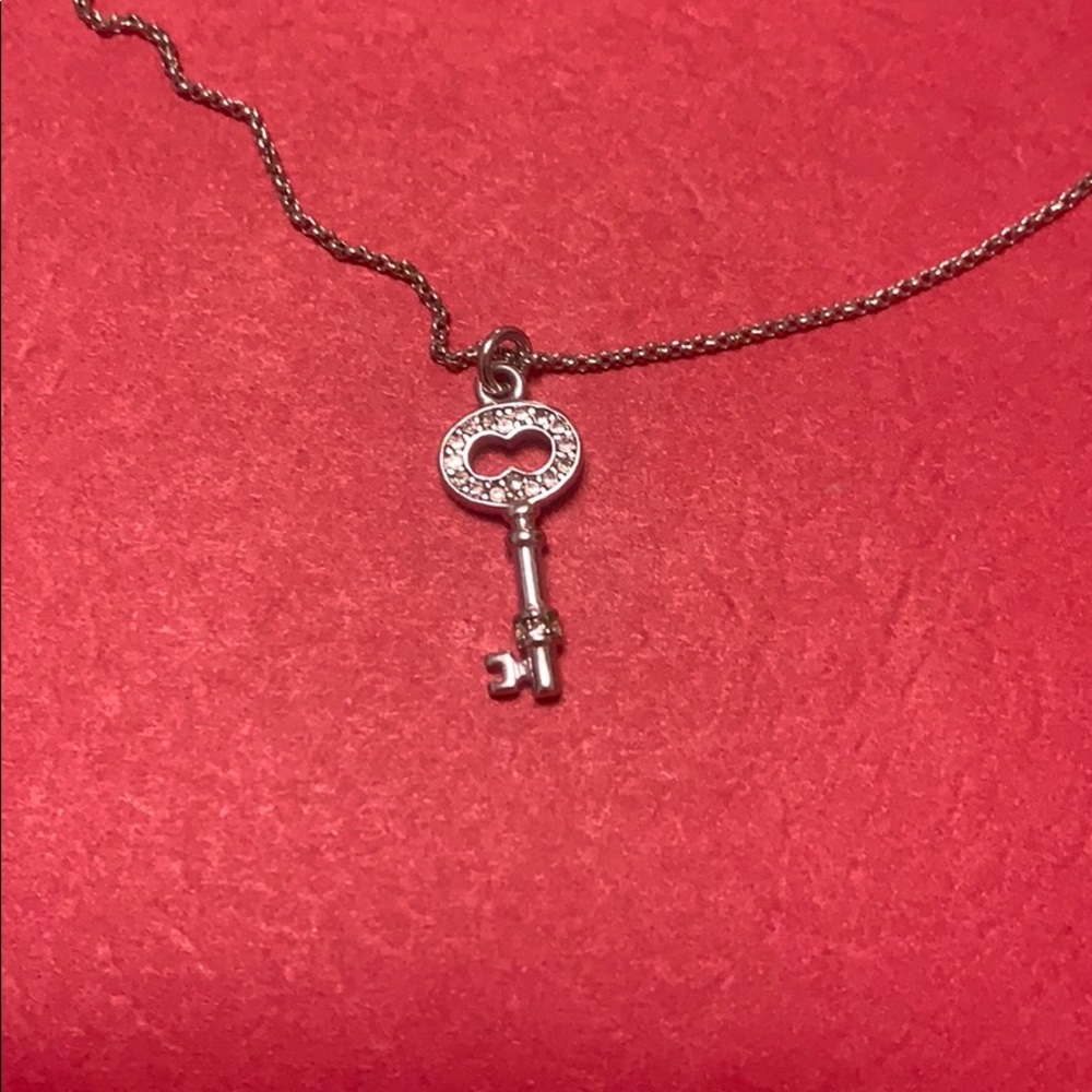 Juicy couture silver key necklace